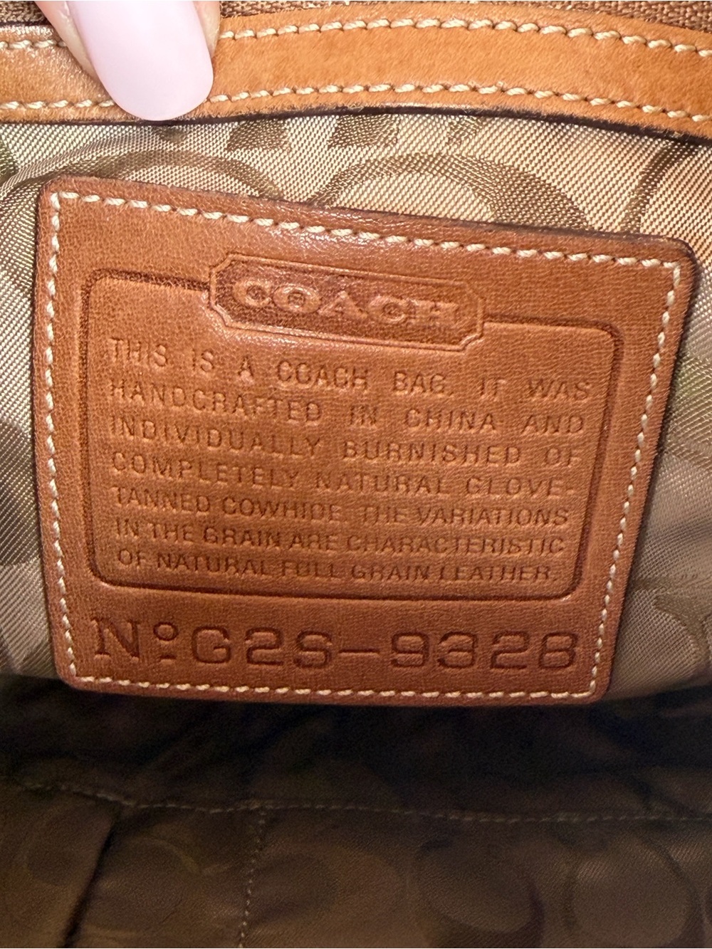 Coach Y2K Legacy Leather Shoulder Bag Tan Brown Bucket Crossbody Vintage 9328 - Picture 7 of 14